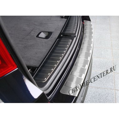 Накладка на задний бампер (матовая нерж. сталь) BMW X3 F25 (2010-2014) бренд – Croni главное фото